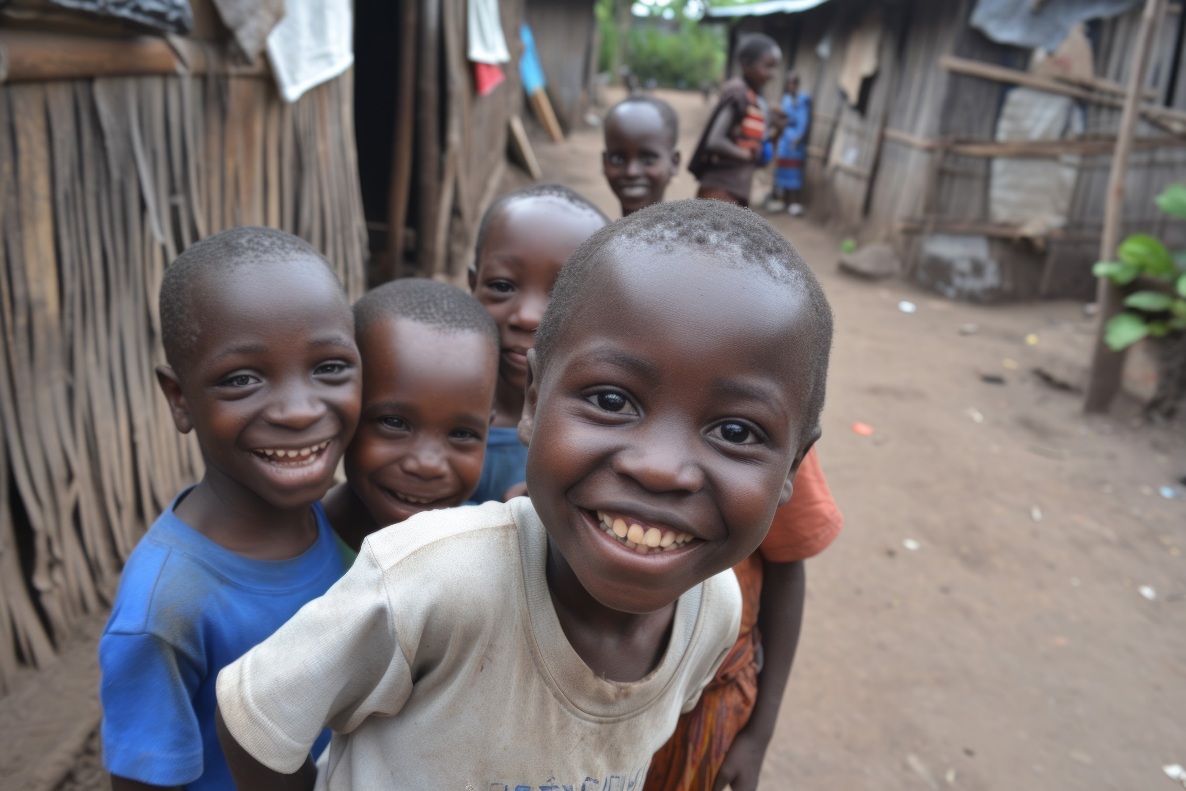 Kinderen Ghana glimlach