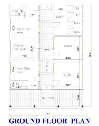 Plattegrond NICU Polikliniek Nsoatre
